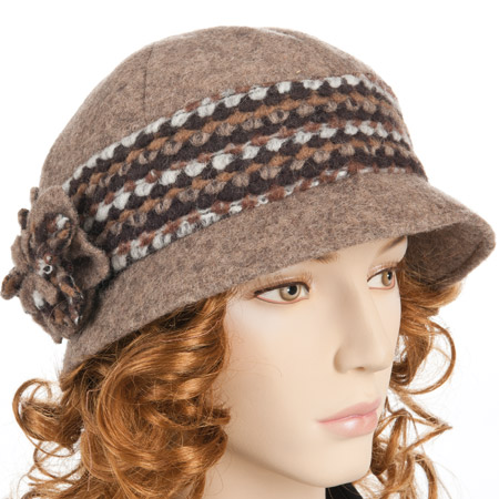 cappello da donna in tesuto cloche 